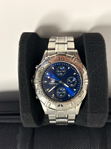 Fossil blue quarz - quarz, armbanduhr
